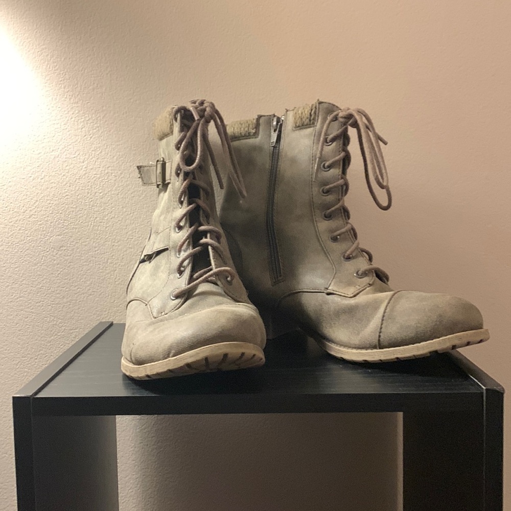 Grey Boots
